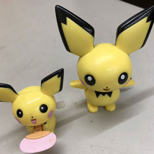 ピチュー レトロおもちゃ バンダイ ゼンマイ式